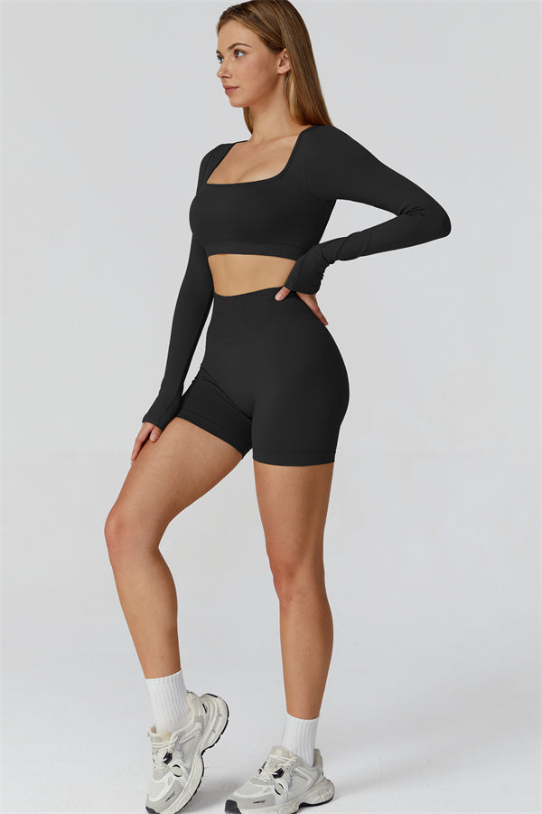 The Reign Long Sleeve Crop Top
