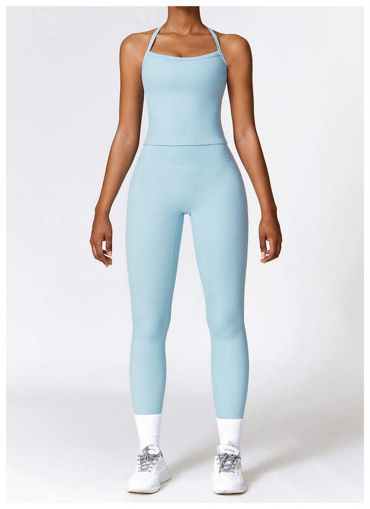 Butter Tank Top & Leggings Set Blue