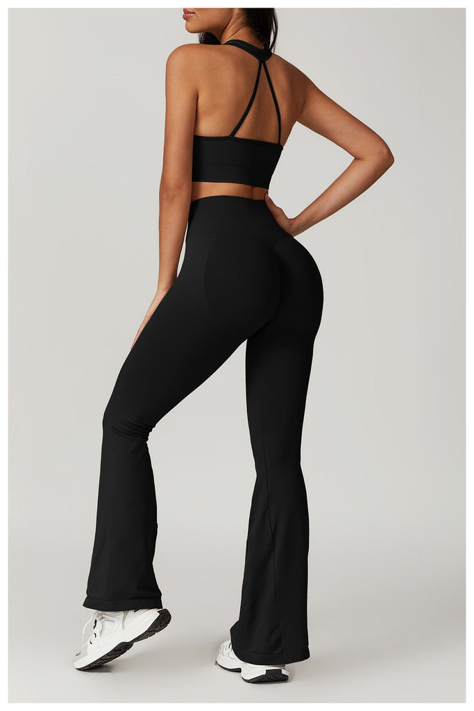 Avery Halter Top & Flared Set