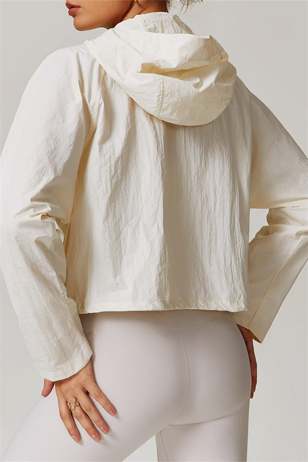 The Twinkle Hooded Coat Almond