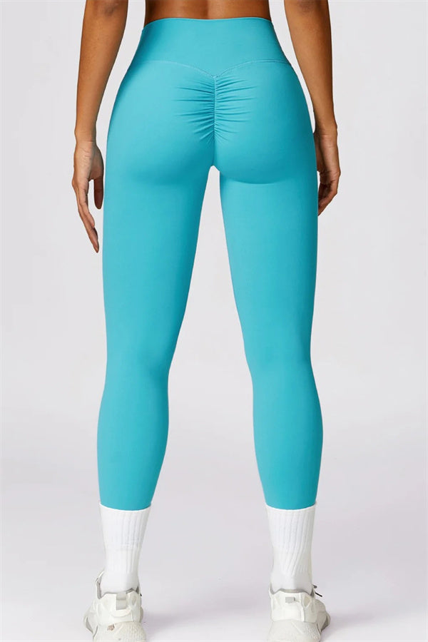 The Flourish Leggings Aquamarine