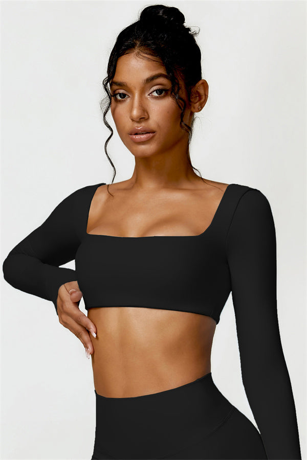 The Olivia Crop Top Black