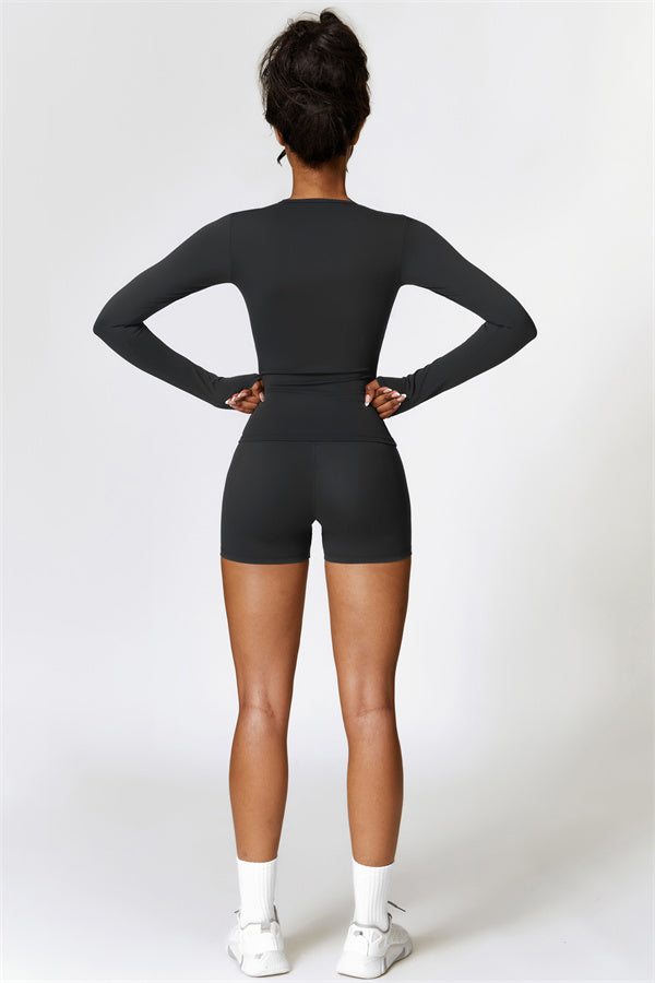 The Isabella Long Sleeve T-shirt Shorts 2-Piece Set