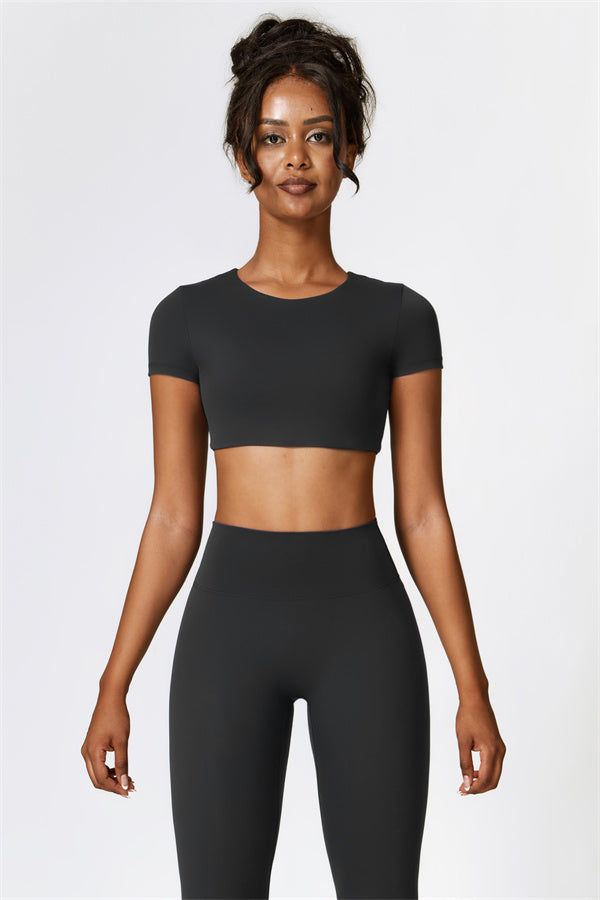 The Isabella T-shirt Leggings 2-Piece Set Black