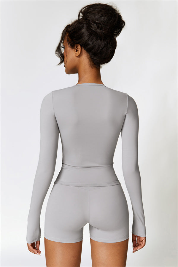 The Isabella Long Sleeve T-shirt Shorts 2-Piece Set