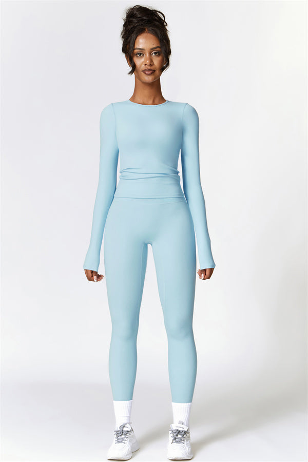 The Isabella Long Sleeve T-shirt Leggings 2-Piece Set Tropical