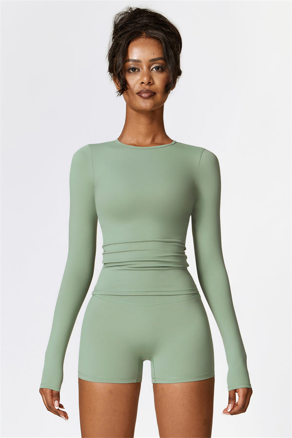 The Isabella Long Sleeve T-shirt Shorts 2-Piece Set Spring