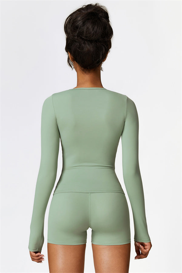 The Isabella Long Sleeve T-shirt Shorts 2-Piece Set