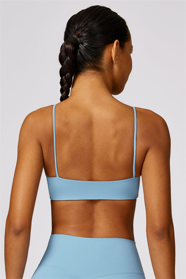 Peak Power Sports Bra Sky Blue