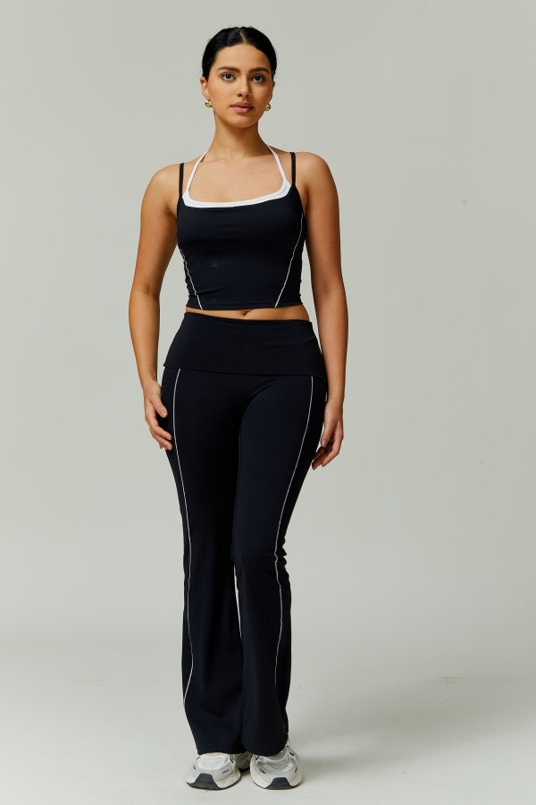 The Radiant Crop Top Flares 2-Piece Set