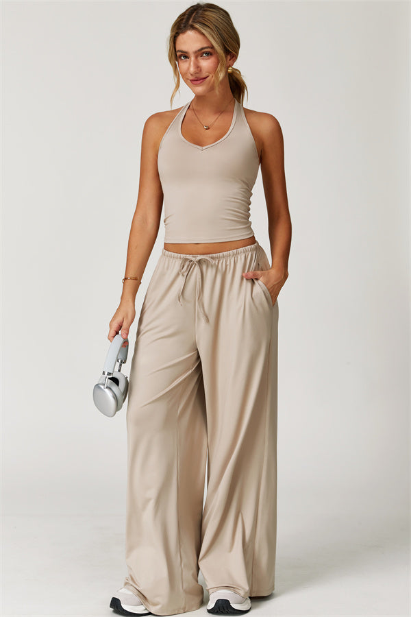 The Sprint Halter Tank Top Sweatpants 2-Piece Set