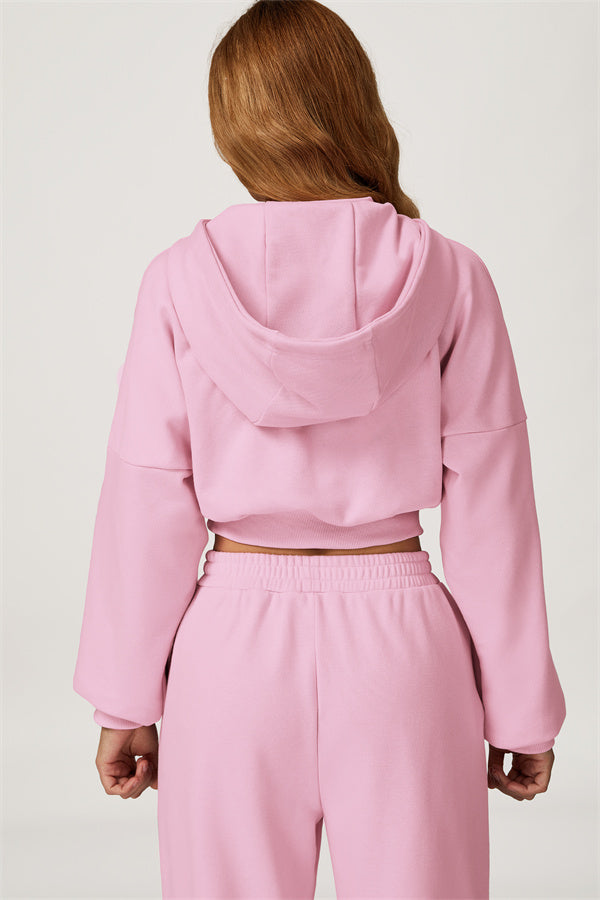The Axis Crop Hoodie Pants 2-Piece Set