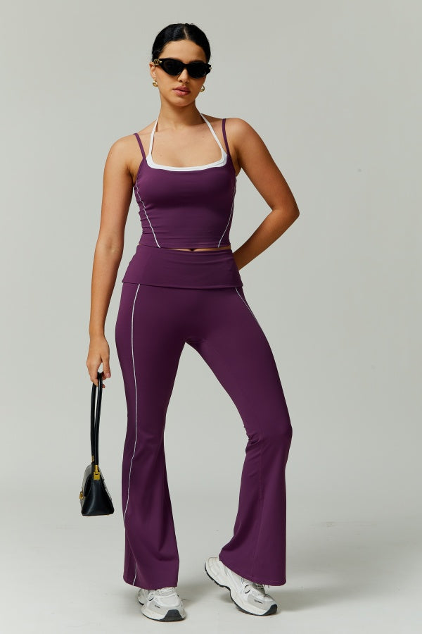 The Radiant Crop Top Flares 2-Piece Set