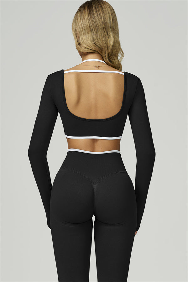 The Prime Line Long Sleeve Crop Top