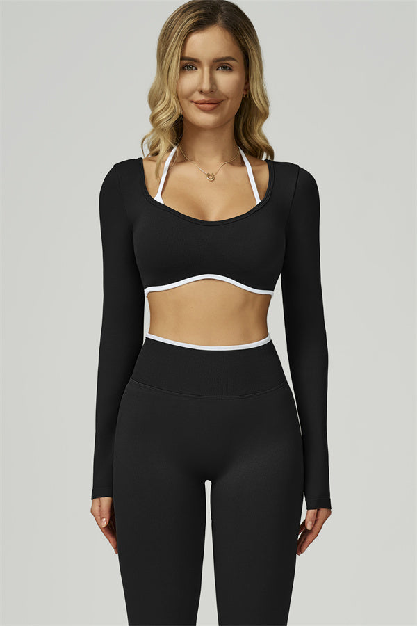 The Prime Line Long Sleeve Crop Top