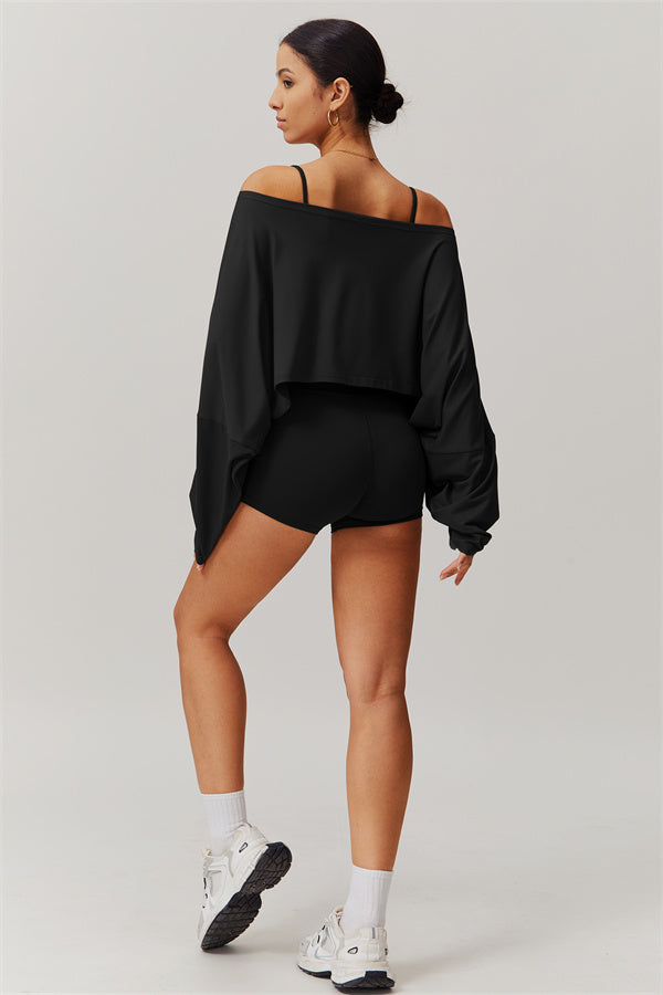 The Resonate Drift Cropped Pullover Shorts 2-Piece Set