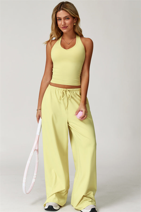 The Sprint Halter Tank Top Sweatpants 2-Piece Set