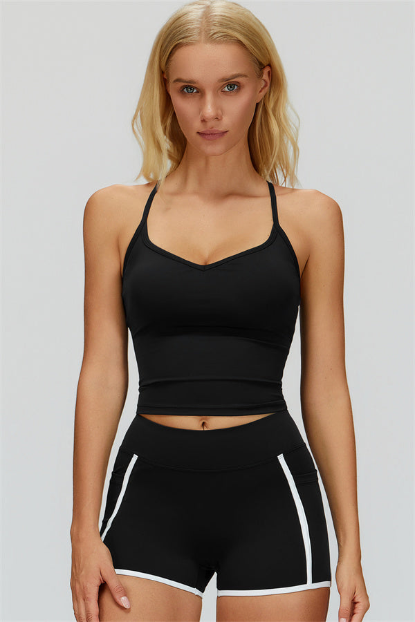 The Whisper Crop Top Shorts 2-Piece Set