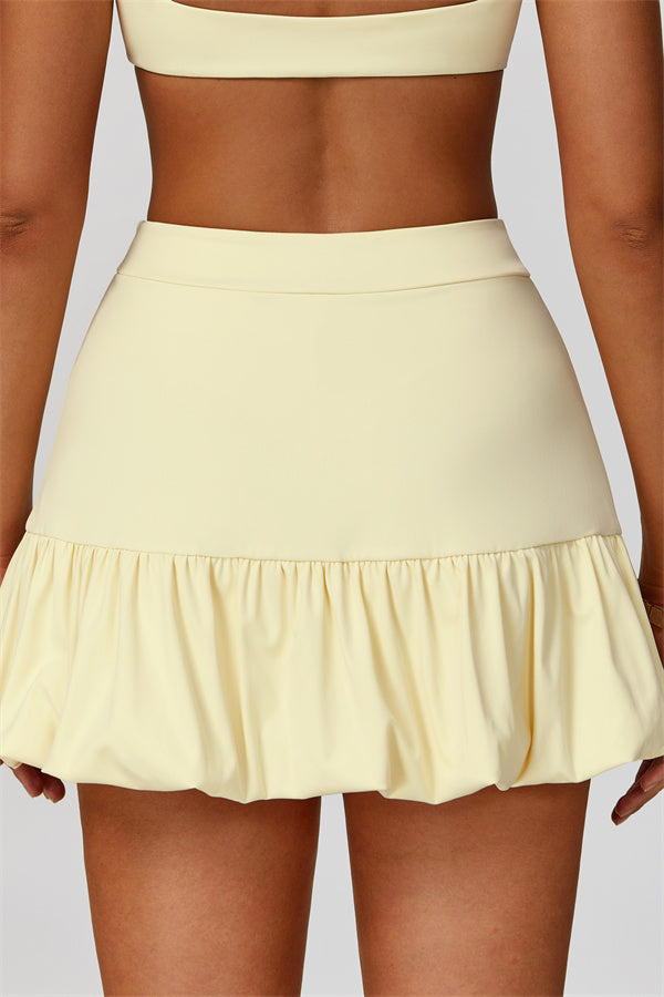 The Luster Sports Bra Tennis Skirt 2-Piece Set