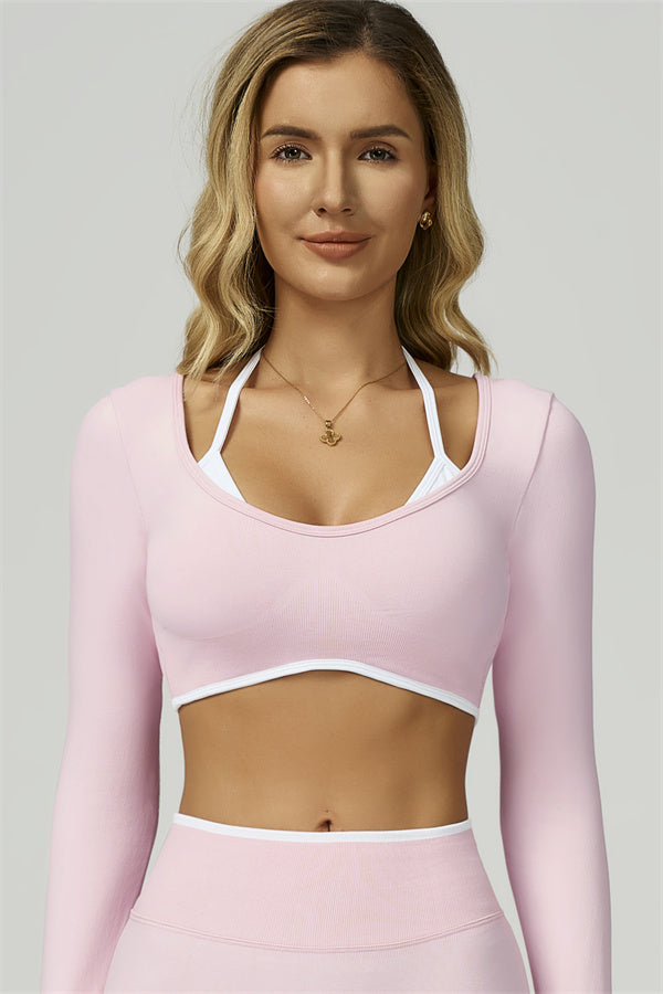 The Prime Line Long Sleeve Crop Top