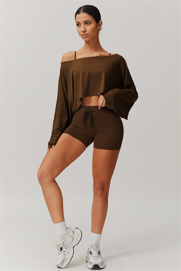 The Resonate Drift Cropped Pullover Shorts 2-Piece Set