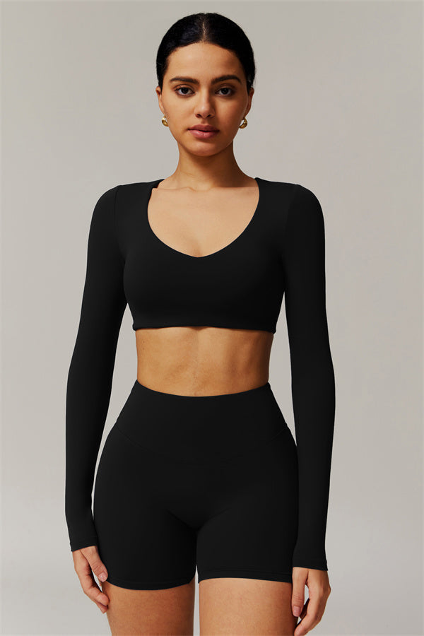 The Delicate Long Sleeve T-shirt Shorts 2-Piece Set