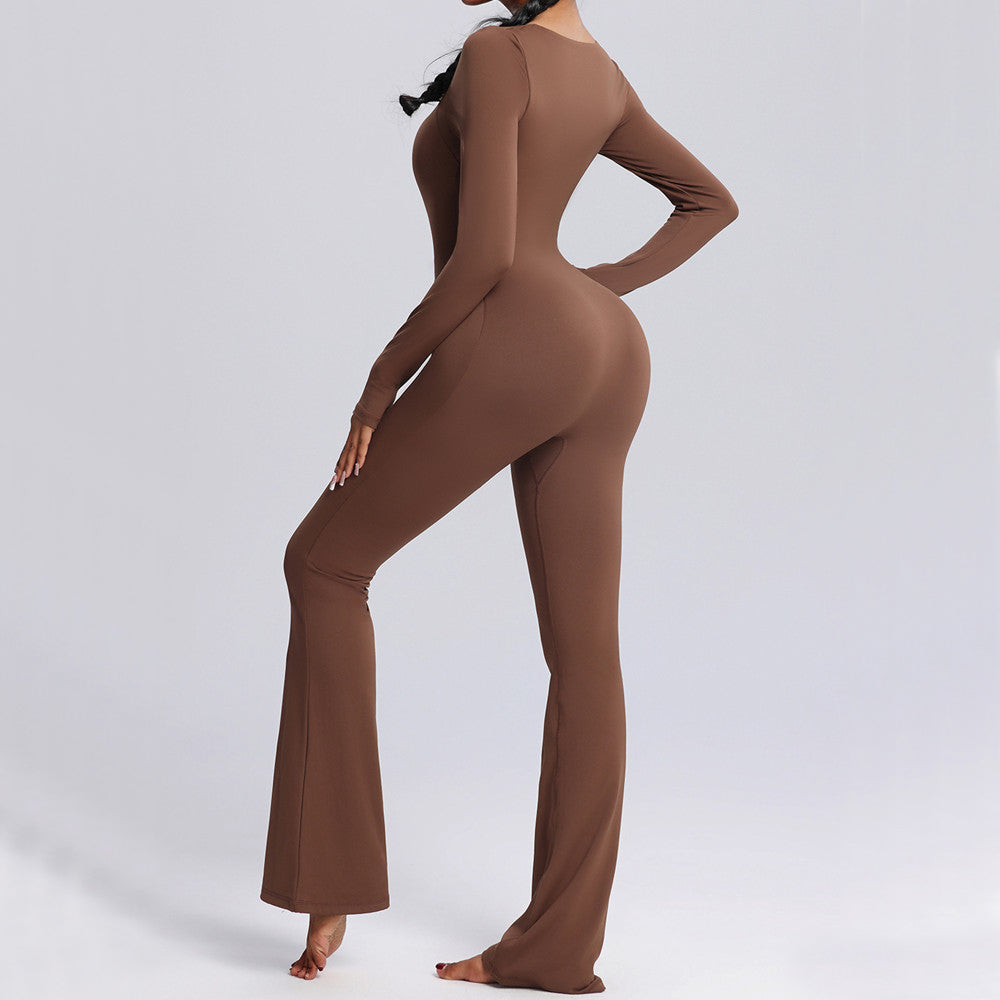 Zyla Longsleeve Flared Jumpsuit