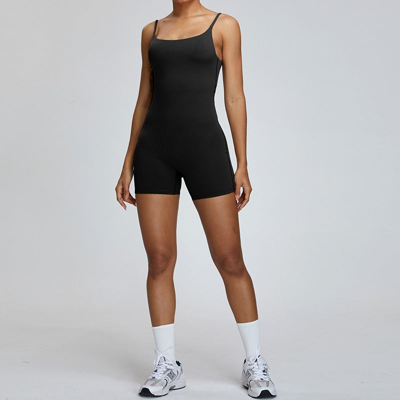 Laila Sculpting Romper Black