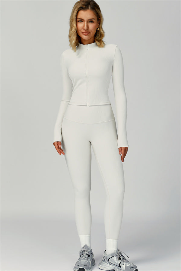 The Burst Jacket Sports Bra Leggings 3-Piece Set