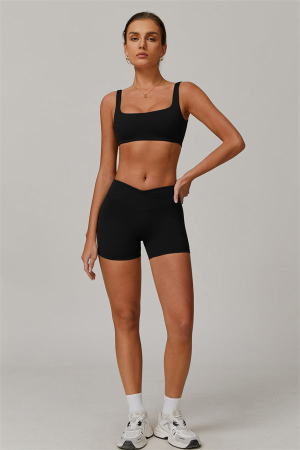 The Halo Sports Bra Shorts 2-Piece Set