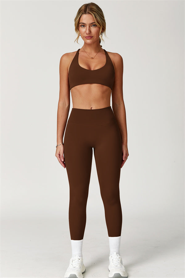 The Boost Crossback Sports Bra Isabella Leggings 2-Piece Set