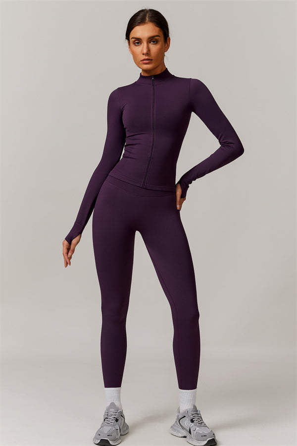 The Nova Luxe Jacket Sports Bra Leggings 3-Piece Set