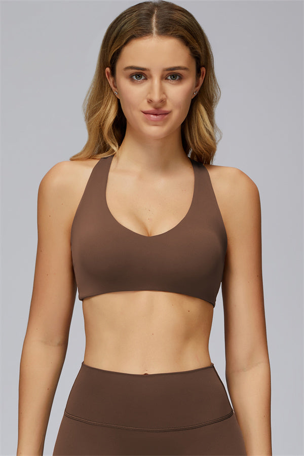 The Flex Core Sports Bra Taupe
