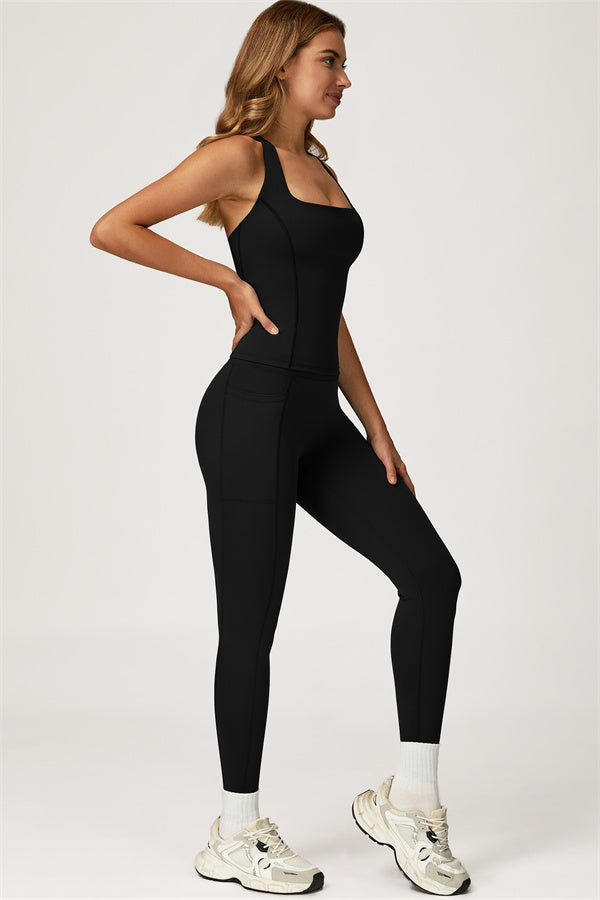 The Glacier Crop Tank Leggings 2-Piece Set