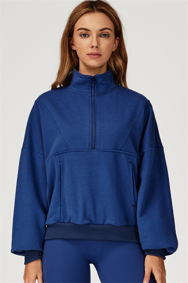 The Conquer Elevate Half-Zip Pullover Cobalt