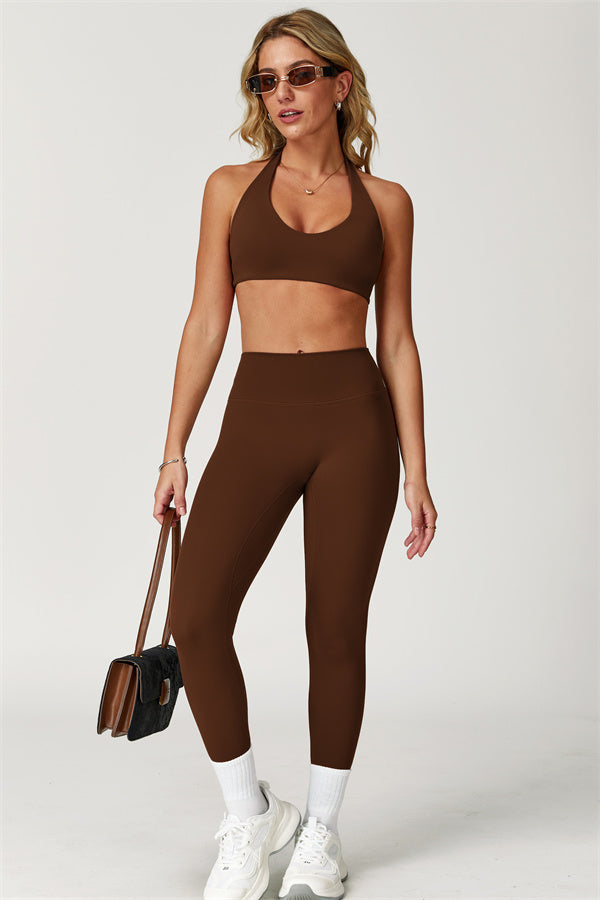 The Boost Halter Sports Bra Isabella Leggings 2-Piece Set