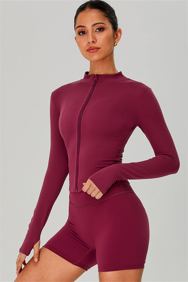 The Jewel Zip Jacket Shorts 2-Piece Set