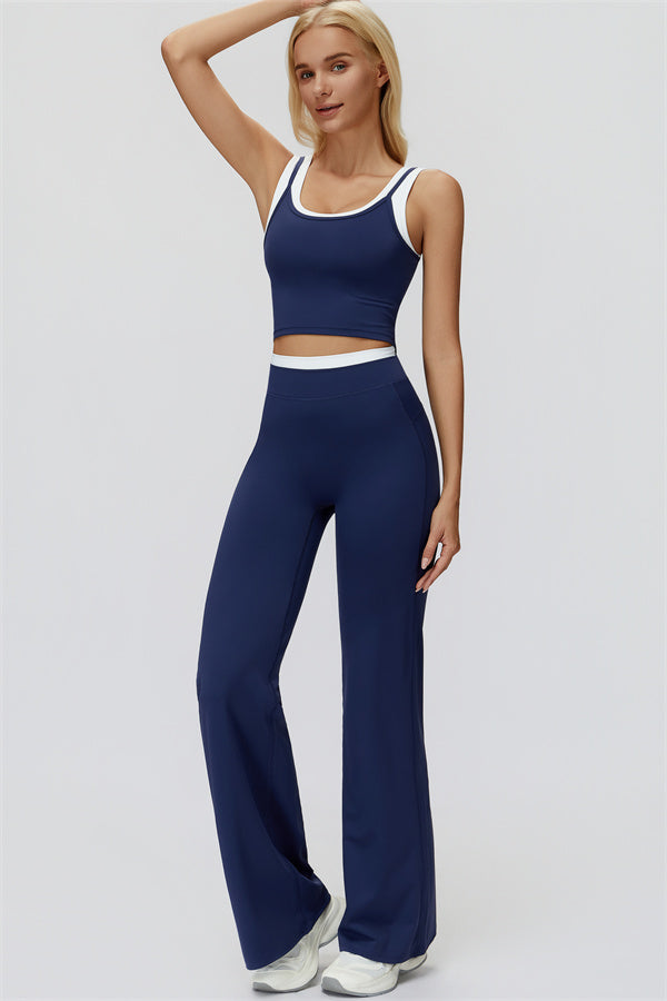 The Canyon Crop Tank Flared Leggings 2-Piece Set