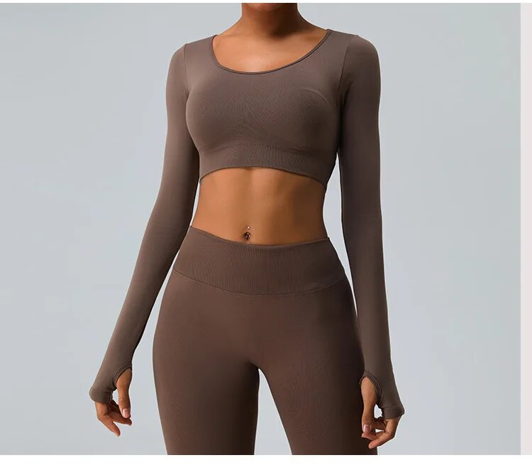 Carrie Cross Back Longsleeve Top