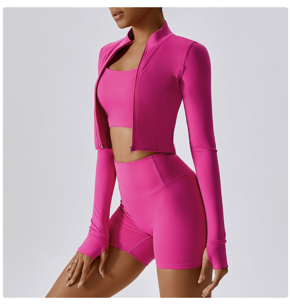 Thea Zip Longsleeve Top