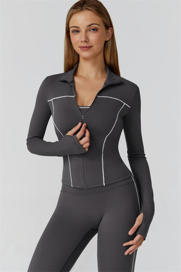 The Venus Zip Longsleeve Top