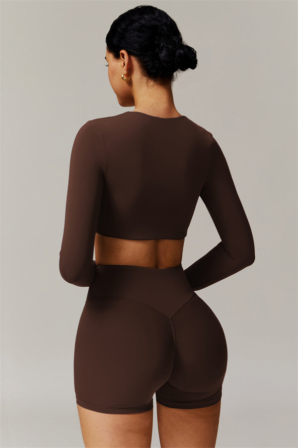 The Delicate Long Sleeve T-shirt Shorts 2-Piece Set