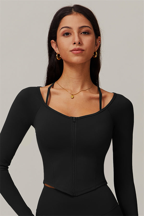 The Revive Crop Top Black