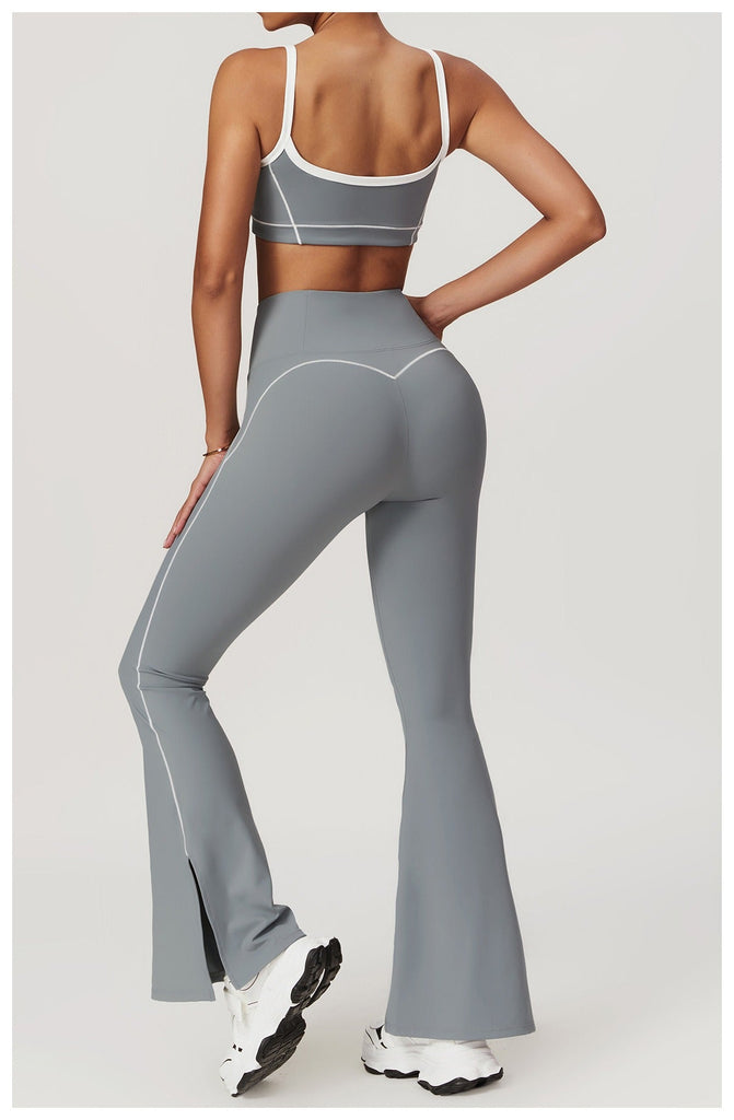 Celeste Panel Crop Top & Flared Set