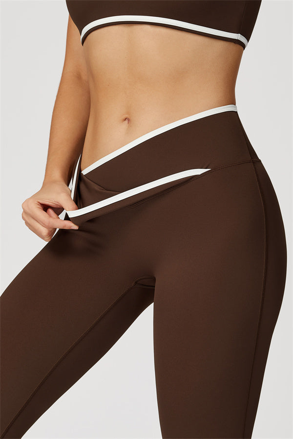 The Radiant Crop Top Flared Leggings 2-Piece Set