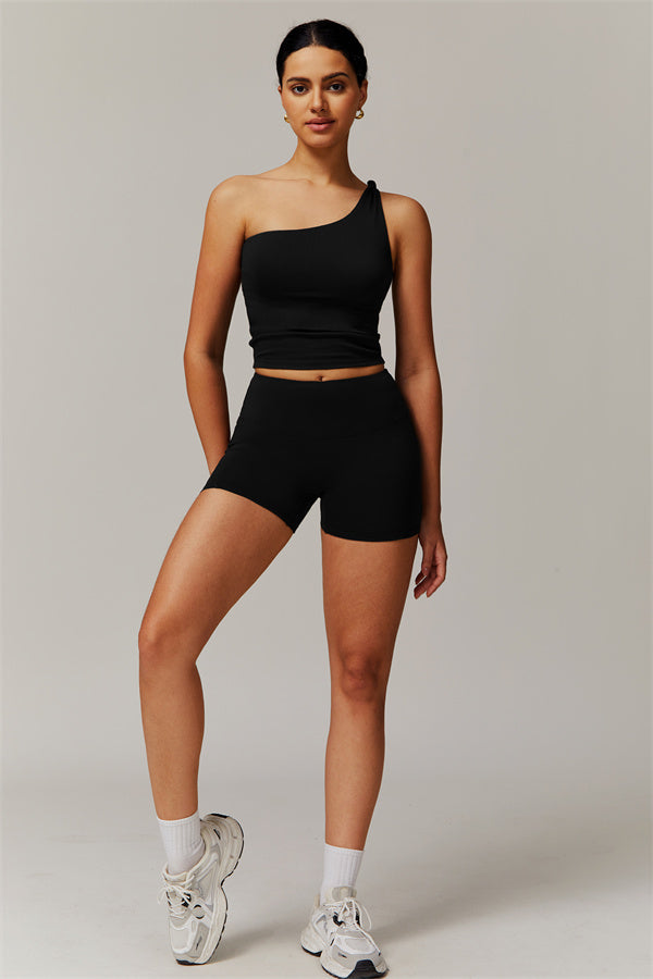 The Luxe One-Shoulder Crop Top