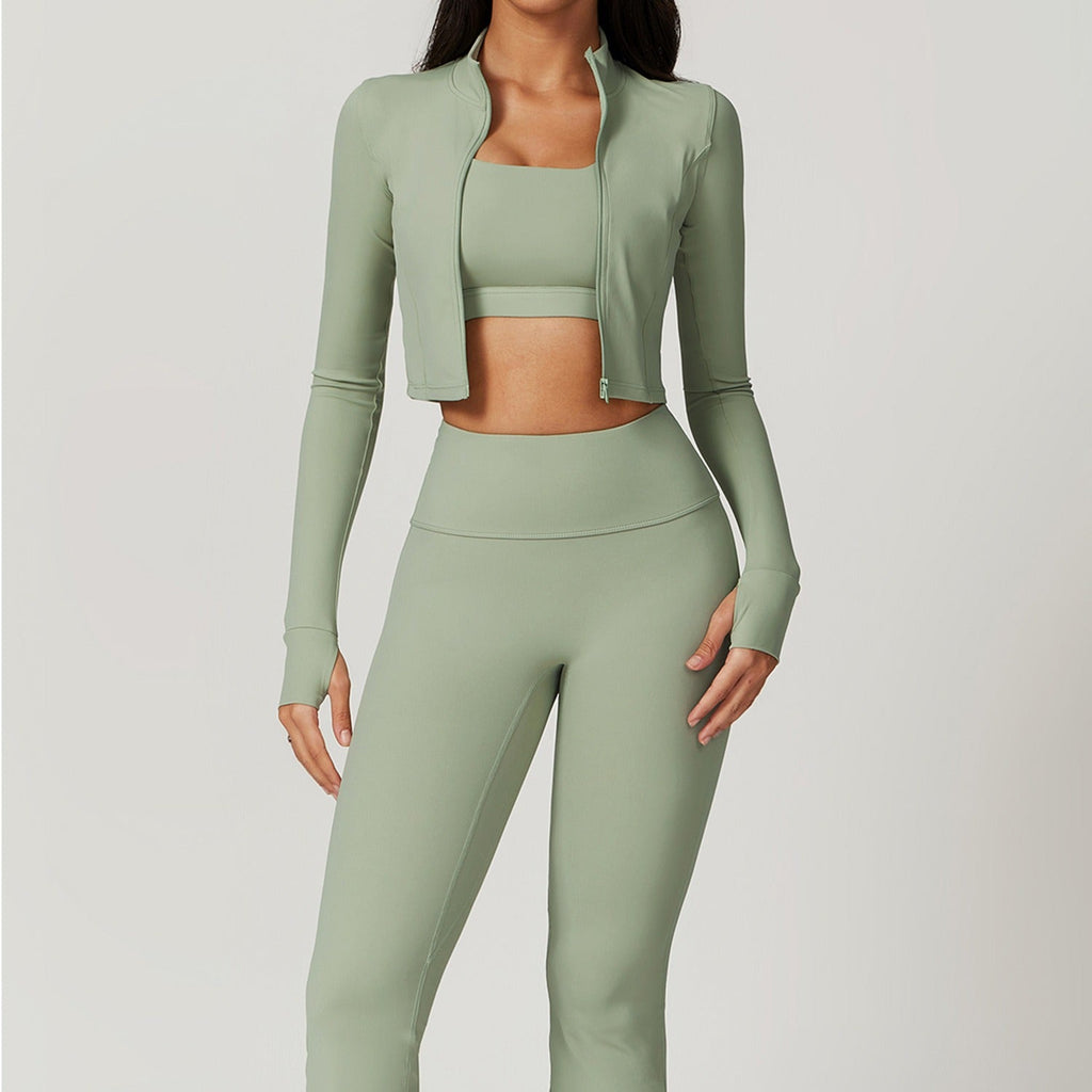 Thea 3 Piece Top & Leggings Set Sage
