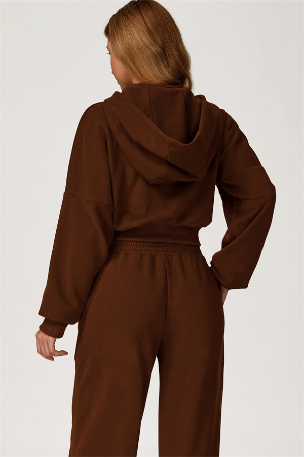 The Axis Crop Hoodie Pants 2-Piece Set