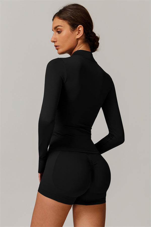 The Nova Luxe Jacket Sports Bra Shorts 3-Piece Set
