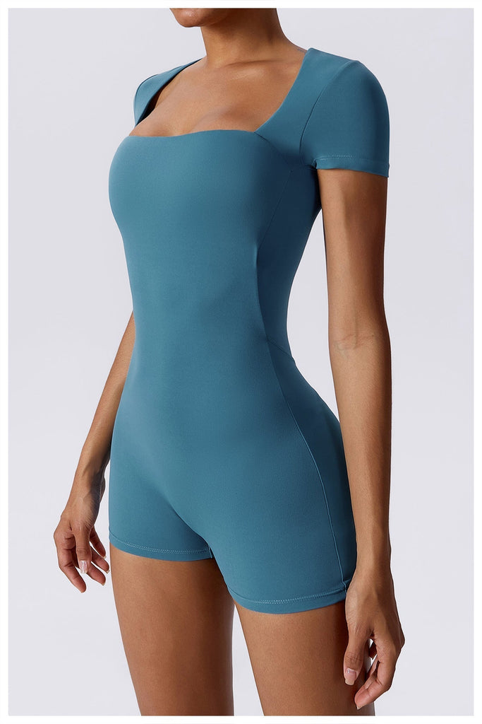 Square Double Lined Romper